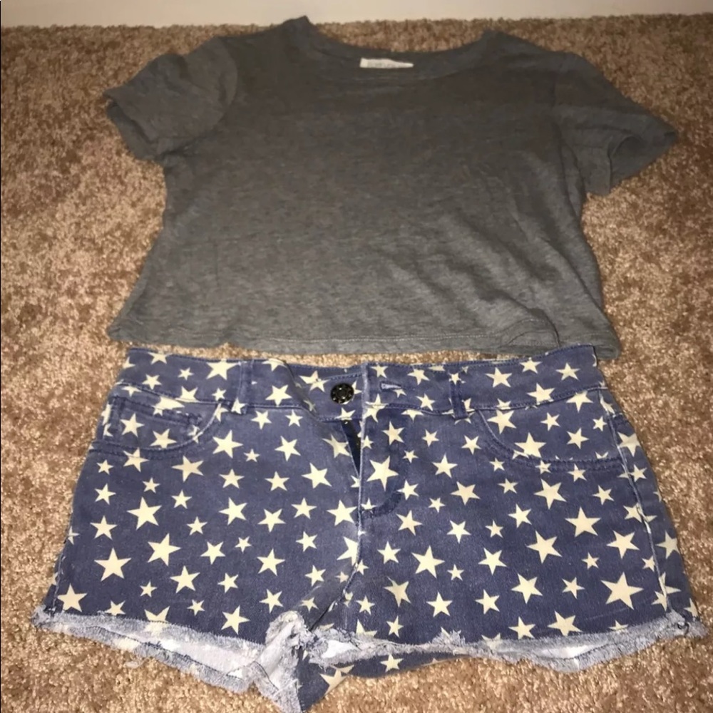 Shorts and crop top
